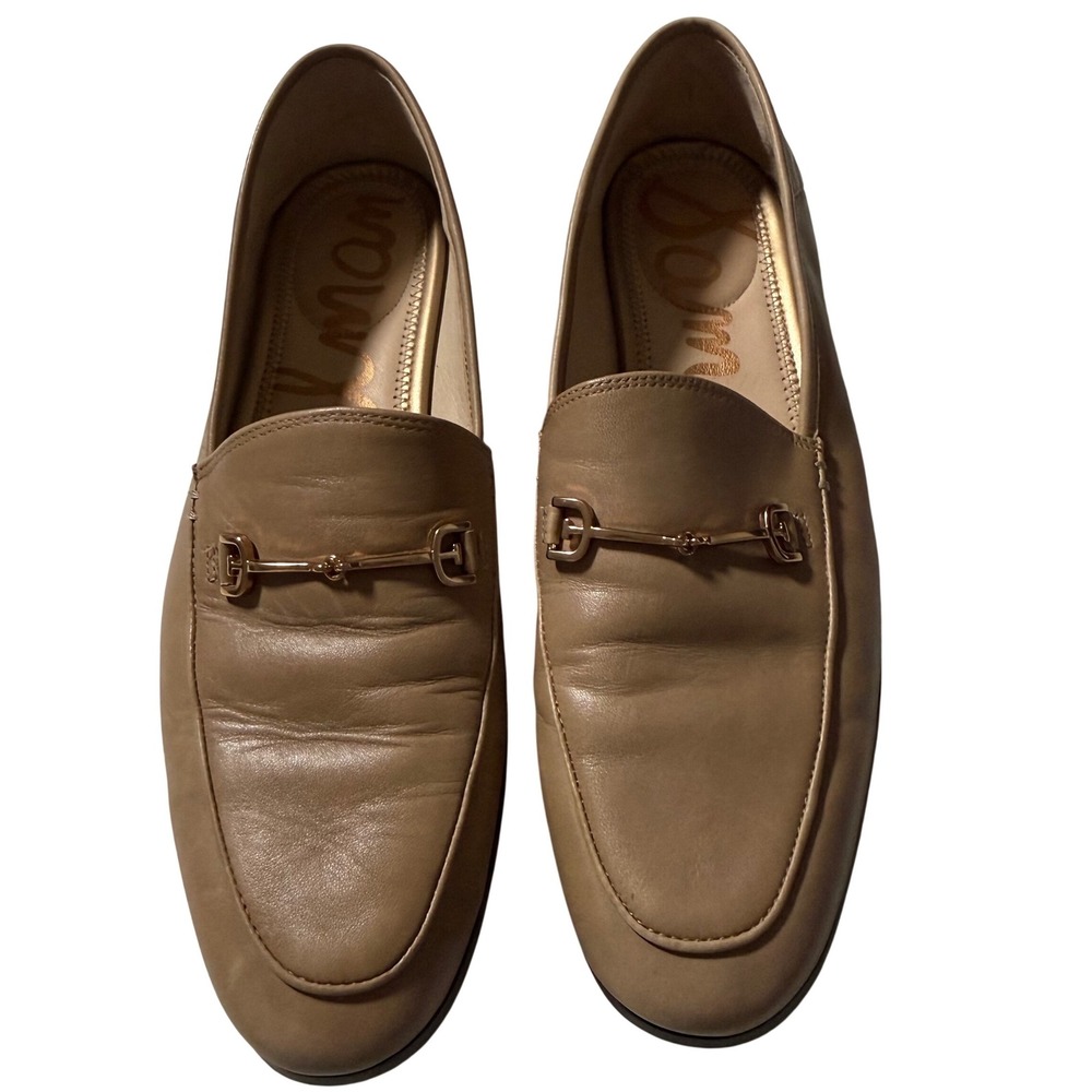 Sam Edelman Loraine Loafer French Sand Tan women size 8 leather slip on flats